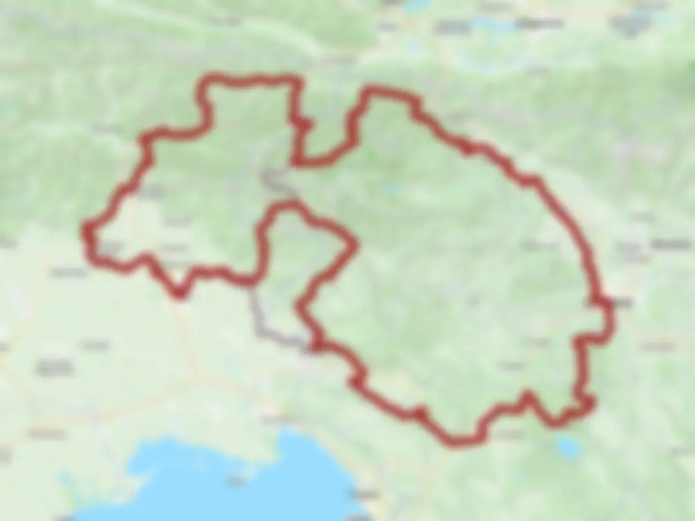 Blurred preview of the route map